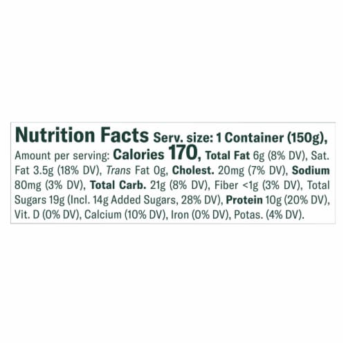 Chobani Creations Greek Orange Cream Pop Yogurt Cup Perspective: top