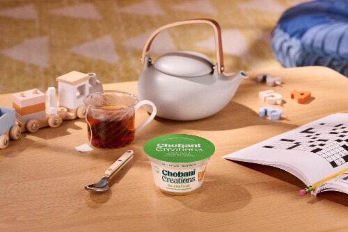 Chobani Creations Greek Banana Foster Yogurt Cup Perspective: top