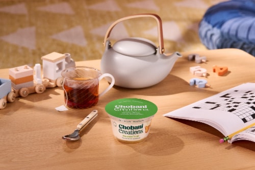 Chobani Creations Greek Banana Foster Yogurt Cup Perspective: top