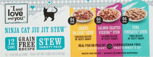 I and Love and You® Ninja Cat Jiu Jit Stew™ Wet Cat Food Variety Pack Perspective: top
