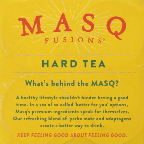 Masq Fusions® Lemon Ginger Hard Tea Perspective: top