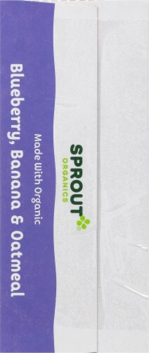 Sprout Organic® Stage 2 Blueberry Banana Oatmeal Baby Food Perspective: top