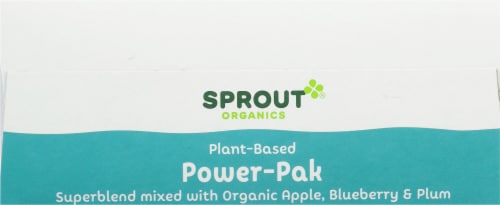 Sprout Power Pak Apple SuperBlend Blueberry Plum Stage T Baby Food Perspective: top