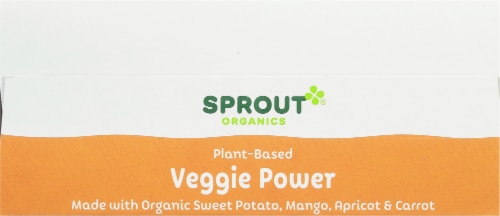 Sprout Organic Veggie Power Sweet Potato with Mango Apricot & Carrot Baby Food Perspective: top