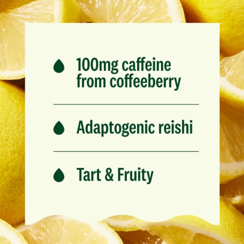 Suja Organic Energy​ Blueberry Lemon Shot Perspective: top