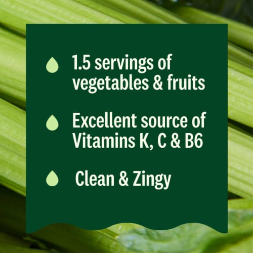 Suja Organic Celery Cold Pressed Juice Drink Perspective: top