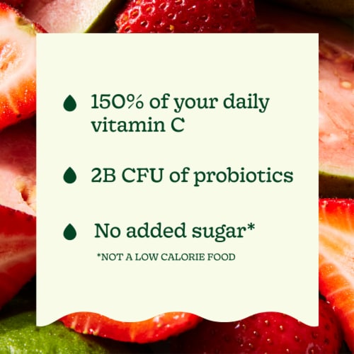 Suja Organic Immunity Strawberry Guava Cold Pressed Juice Drink Perspective: top