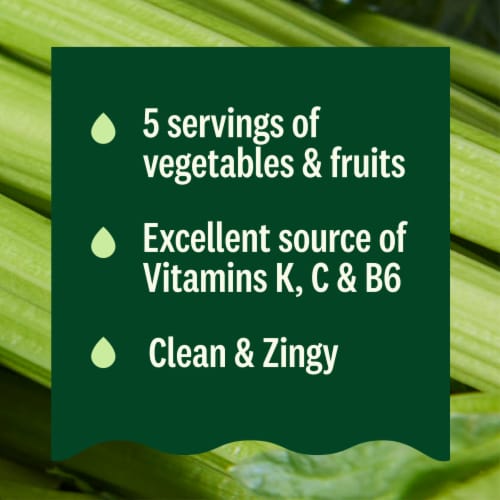 Suja Organic Celery Cold Pressed Juice Drink Perspective: top