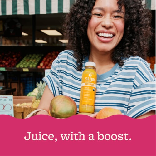 Suja Organic Immunity Citrus Pineapple​ Cold Pressed Juice Drink Perspective: top