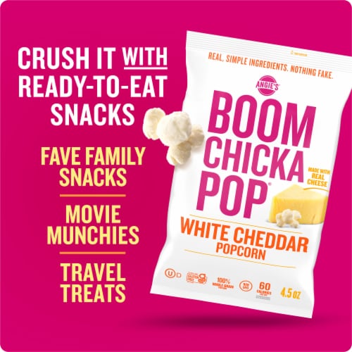 Angie's Boomchickapop White Cheddar Popcorn Perspective: top