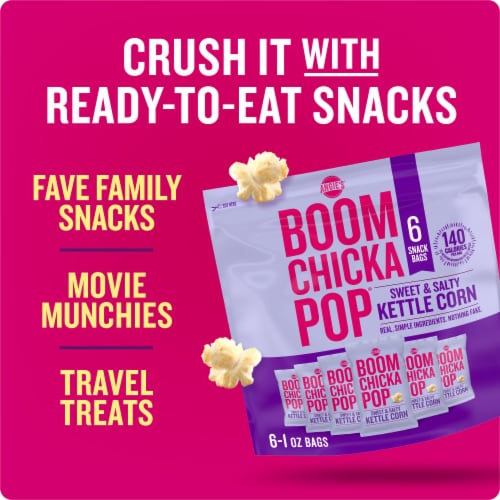 Angie's Boomchickapop Sweet & Salty Kettle Corn Popcorn Perspective: top