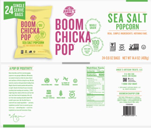 Boom Chicka Pop® Sea Salt Popcorn Perspective: top