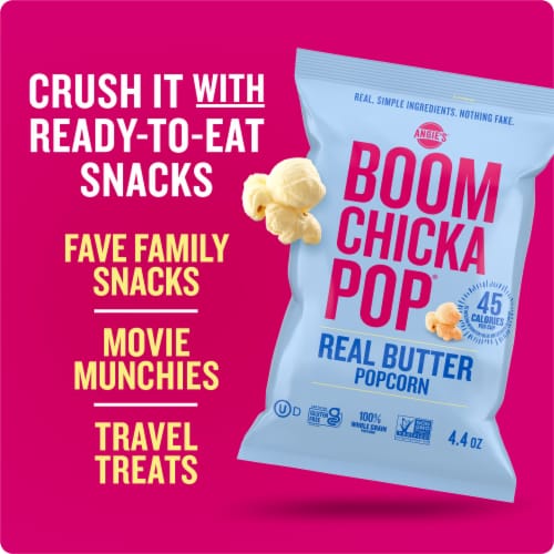 Angie's Boomchickapop Real Butter Popcorn Perspective: top