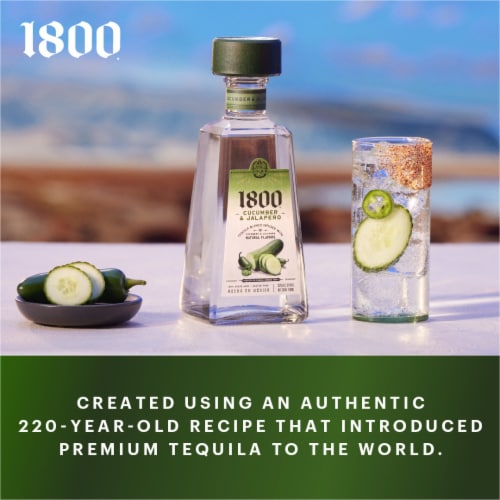 1800® Cucumber & Jalapeño Tequila Perspective: top