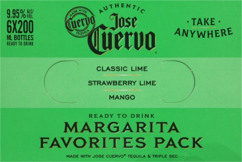Jose Cuervo® Authentic Margarita Favorites Pack Ready To Drink Prepared Cocktails Perspective: top