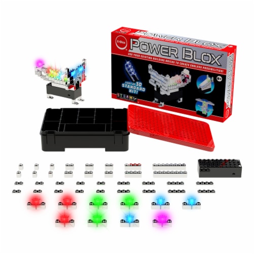 Power Blox LED Light Up Standard Set Building Blocks Perspective: top