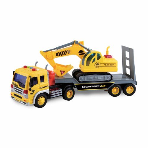 Maxx Action Long Haul Excavator Transport Truck Perspective: top