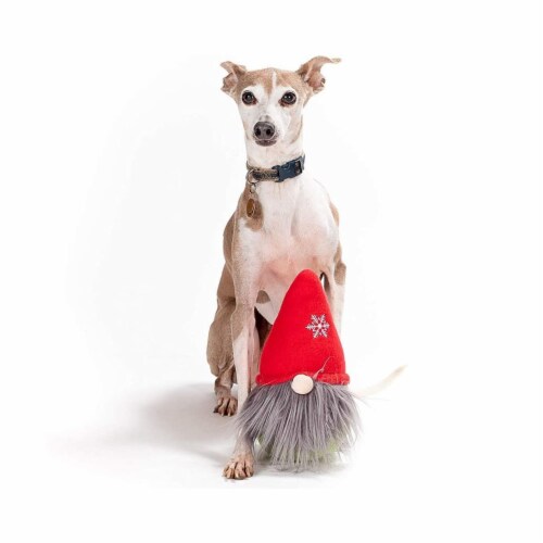Midlee Gnome Hidden Ball Christmas Dog Toy Perspective: top