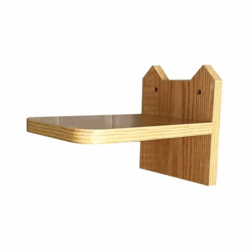 Midlee Cat Wall Shelves Climber Furniture- Medium- Perch Activity Wooden Tree Perspective: top