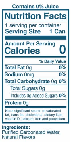 Waterloo® Blueberry Flavored Sparkling Water Cans Perspective: top