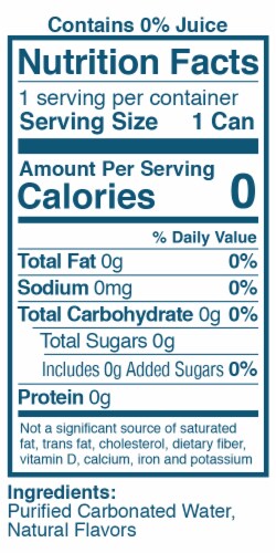 Waterloo® Blueberry Flavored Sparkling Water Cans Perspective: top