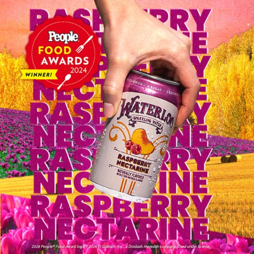 Waterloo Raspberry Nectarine Sparkling Water - 8pk / 12 fl Oz Cans Perspective: top
