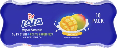 LaLa® Tropical Mango Probiotic Yogurt Smoothies Perspective: top