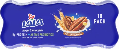 LaLa® Pecan Cereal Probiotic Yogurt Smoothies Perspective: top