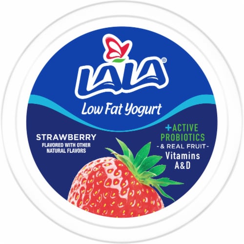 LALA® Low Fat Strawberry Blended Yogurt Perspective: top