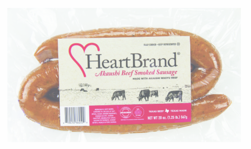 HeartBrand® Beef Smoked Sausage Perspective: top