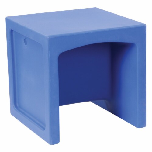 Kaplan Early Learning Cube Chair - Dark Blue Perspective: top