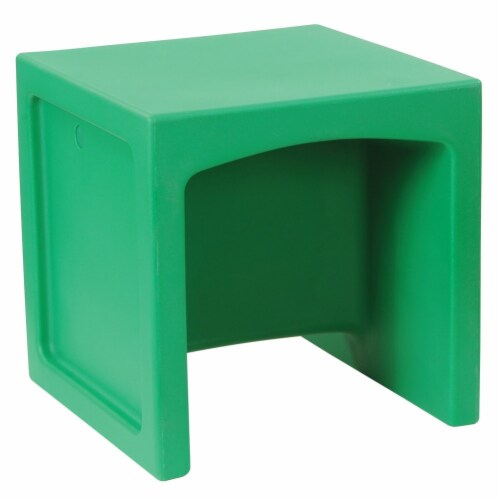 Kaplan Early Learning Cube Chair - Green Perspective: top