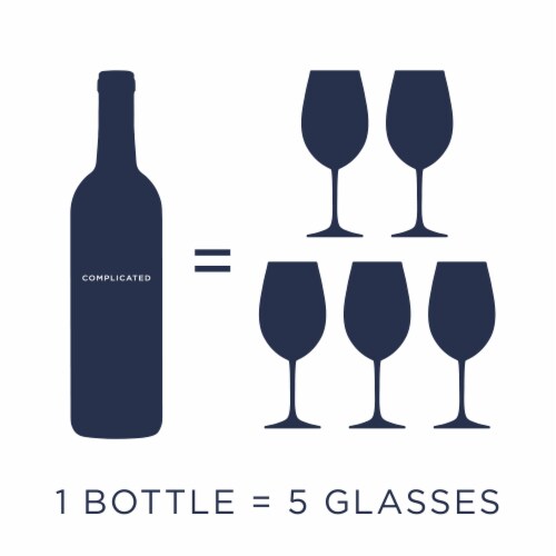 Complicated Pinot Noir California Red Wine 750 ml Perspective: top