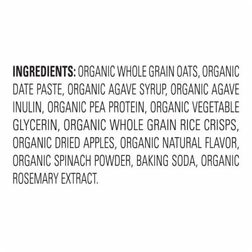 Happy Tot Fiber & Protein Gluten Free Oat Bar Organic Apples & Spinach Box Perspective: top