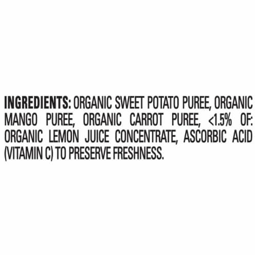 Happy Baby Clearly Crafted Stage 2 Sweet Potatoes Mangos & Carrots Pouch Perspective: top