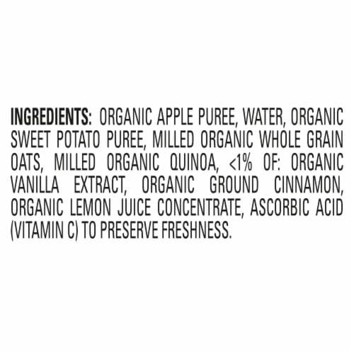 Happy Baby Stage 2 Meals Apples Sweet Potatoes & Granola Pouch Perspective: top