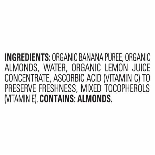 Happy Baby Organics Nutty Blends Stage 2 Bananas & Almond Butter Organic Baby Food Pouch Perspective: top