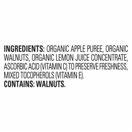 Happy Baby Organics Nutty Blends Stage 2 Apple & Walnut Butter Organic Baby Food Pouch Perspective: top