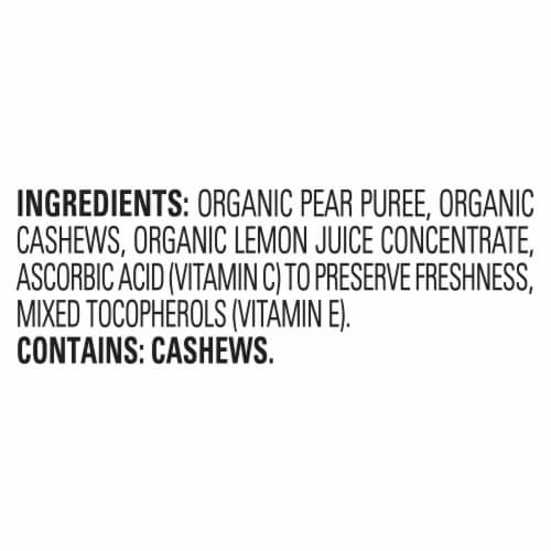 Happy Baby Organics Nutty Blends Stage 2 Pears & Cashew Butter Organic Baby Food Pouch Perspective: top