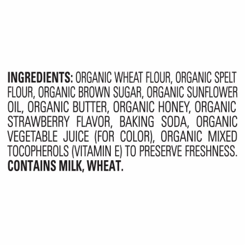 Happy Tot Organics Multi-Grain Cookies Strawberry Organic Toddler Snack Bag Perspective: top