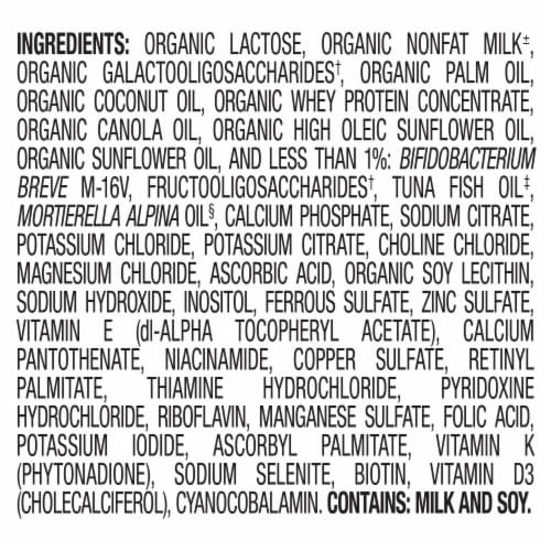 Happy Baby Organics Stage 1 A2 Organic Infant Formula Container Perspective: top