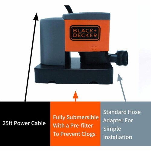 Shopping With Unbeatable Price BLACK + DECKER 350 GPH Manual Pool Cover Pump, Bl