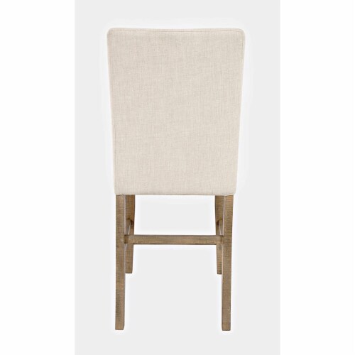 Carlyle Crossing Distressed Pine Upholstered Stool (Set Of 2) Perspective: top