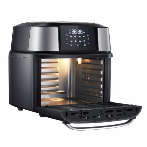 GoWISE USA 17-Quart Mojave Air Fryer Dehydrator, Black Perspective: top