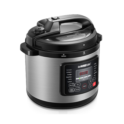 GoWISE USA 6-Quart 12-in-1 Multi-Use Programmable Pressure Cooker ...