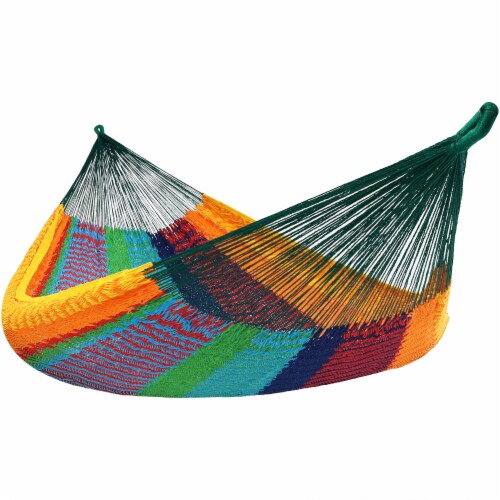 Sunnydaze 2 Person Cotton and Nylon Woven Fabric Hammock Multi Color 1 Kroger