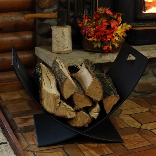 Large Fireside Log Storage Rack Indoor Outdoor Wood Burner Metal