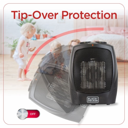Black and Decker Personal Ceramic Heater Perspective: top