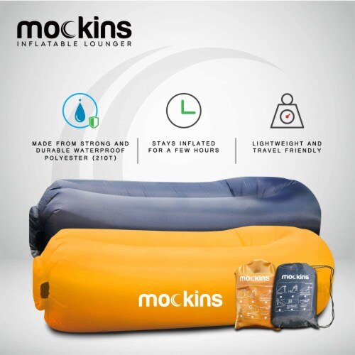 Mockins Inflatable Air Lounger for Camping the Beach Picnics