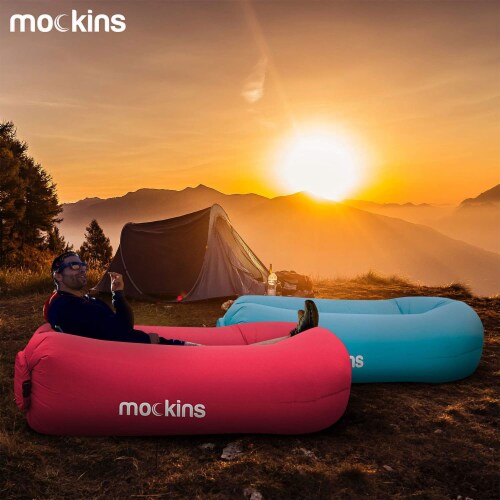 Mockins Inflatable Air Lounger for Camping the Beach and Picnics Pink Blue 1 Piece Kroger